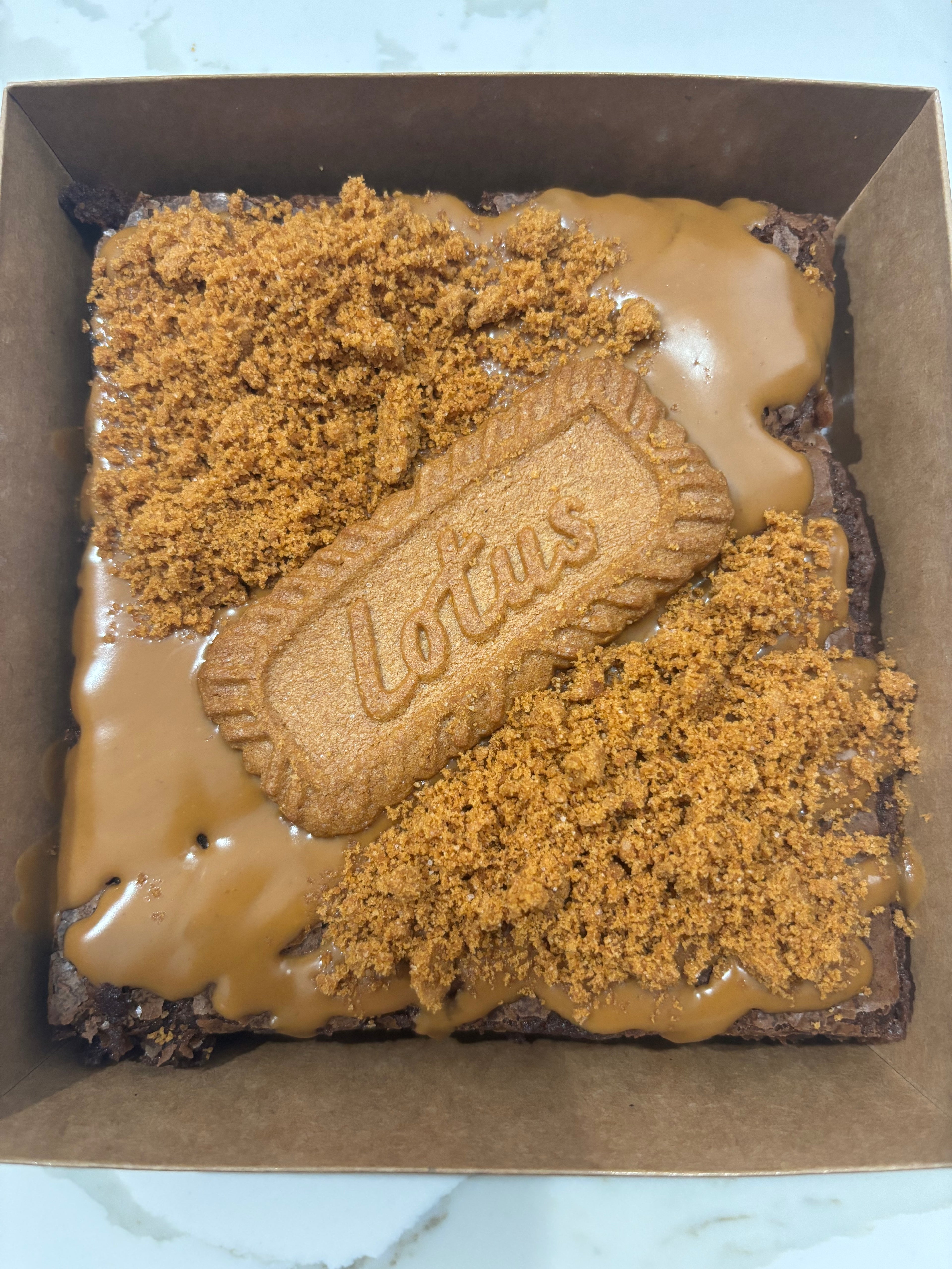 Lotus Butter brownies ( 4 servings)