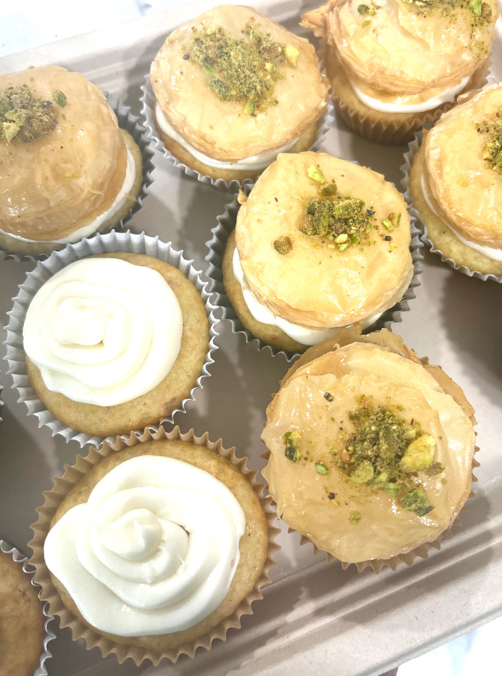 Vanilla Baklava cupcake
