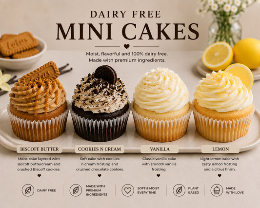 Dairy free mini cakes